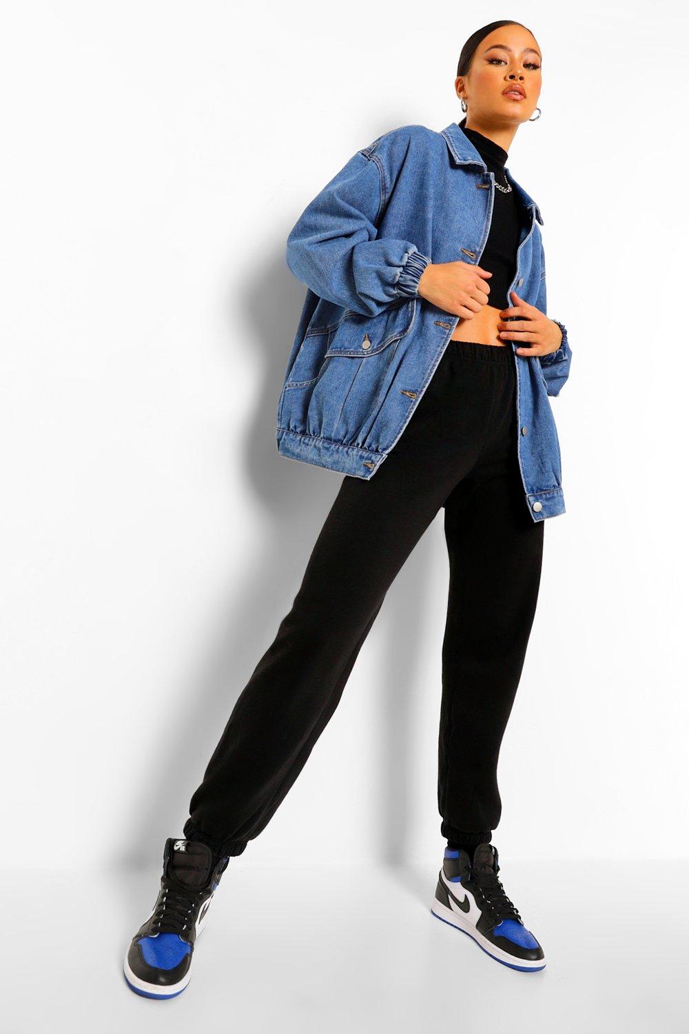 Boohoo longline denim on sale jacket